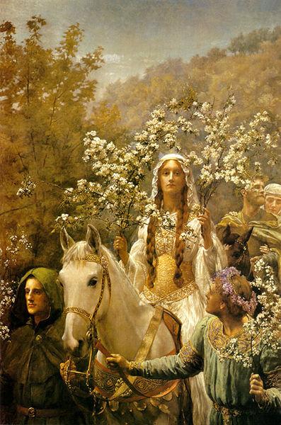John Maler Collier Queen Guinevre's Maying oil painting image
